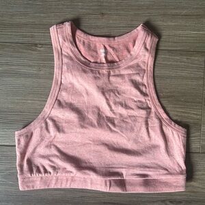 Like New Peachy Pink Crop Top/bralette size Large